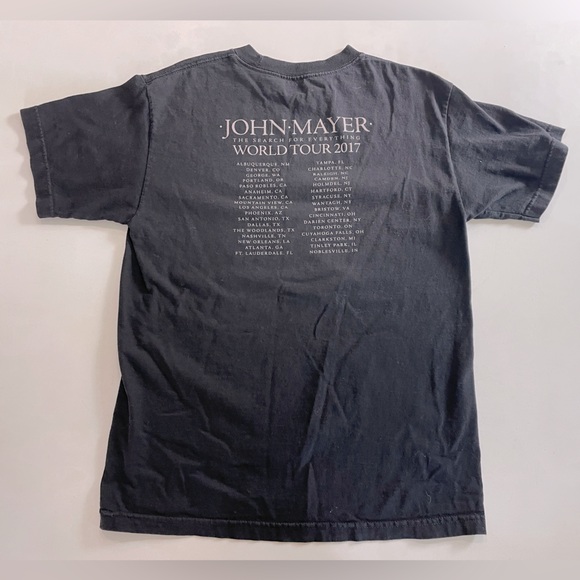 John Mayer 2017 Tour Tee Unisex Size Small - Picture 2 of 4